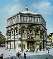 The marble revestment of the Baptistery