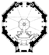 Plan octogonal du Baptistère