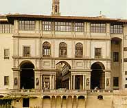 The facade on the Arno side