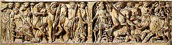 sarcofago con Fedra e Ippolito